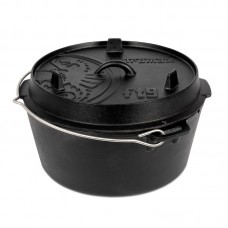 Казан-жаровня чугунная Petromax Dutch Oven ft9 плоское дно 7,5 л